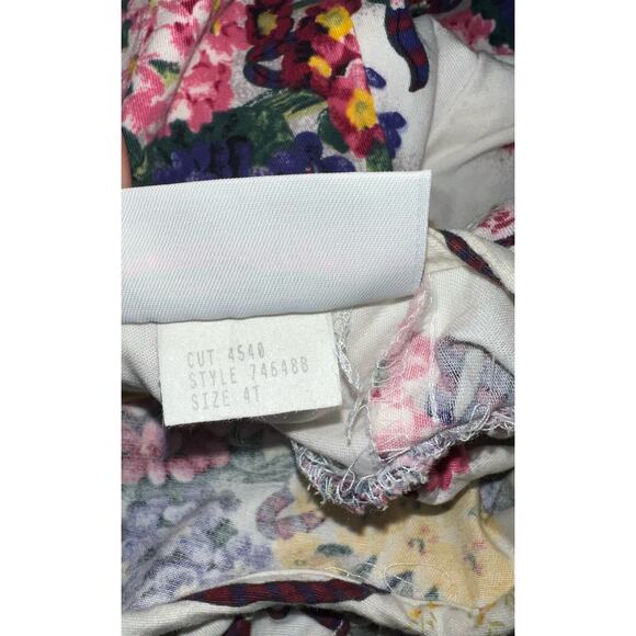 Vintage Mousefeathers girls floral ruffled lace collared prairie dress girls 4T - Picture 7 of 7